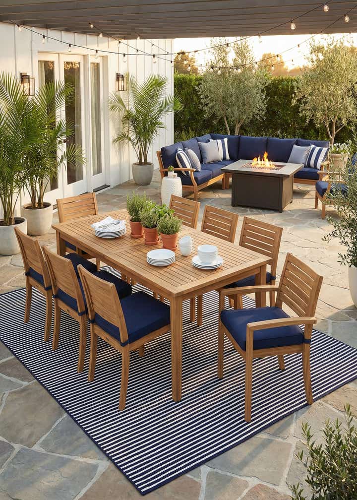 10' x 14' Easy-Clean Sabrina Soto Indoor / Outdoor Rug