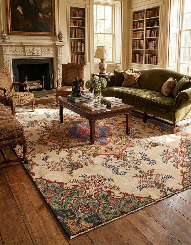 Detail image of 6' 10 x 10' 7 Vintage Wool Rug