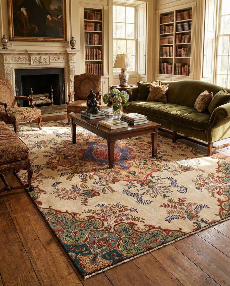 Detail image of 6' 10 x 10' 7 Vintage Wool Rug