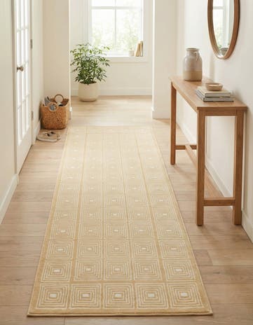 Yellow Aakaar Runner Rug