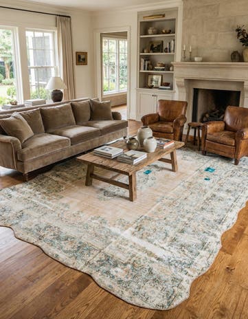 9' 3 x 11' 7 Hand Knotted Ultra Vintage Persian Wool Rug