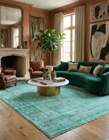 9' 8 x 13' 5 Vintage Royal Wool Rug