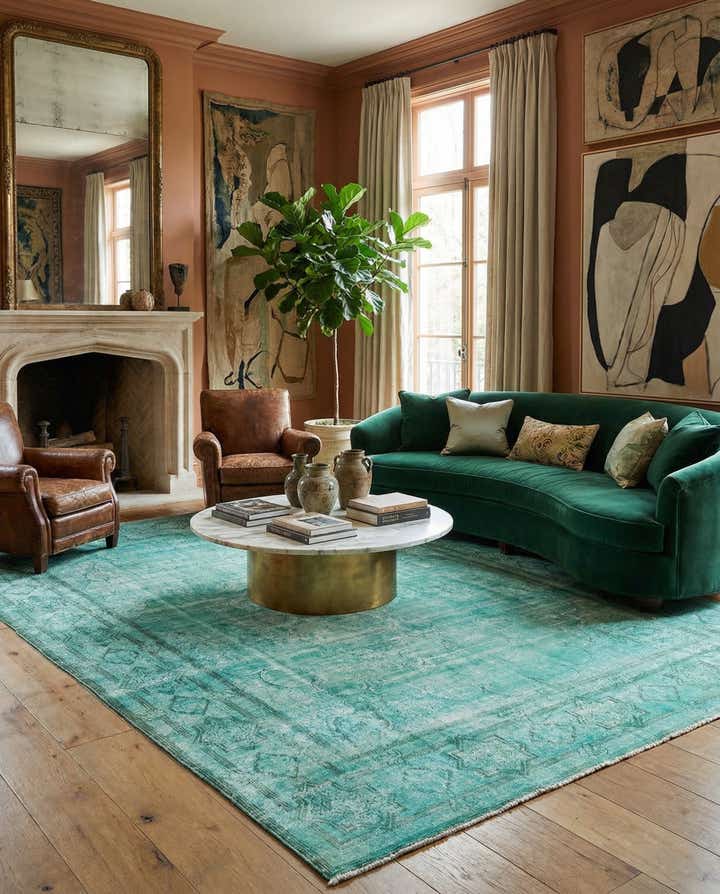 9' 8 x 13' 5 Vintage Royal Wool Rug