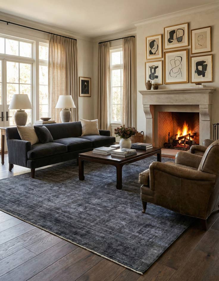 Detail image of 9' 9 x 12' 6  Hand Knotted Ultra Vintage Wool Rug