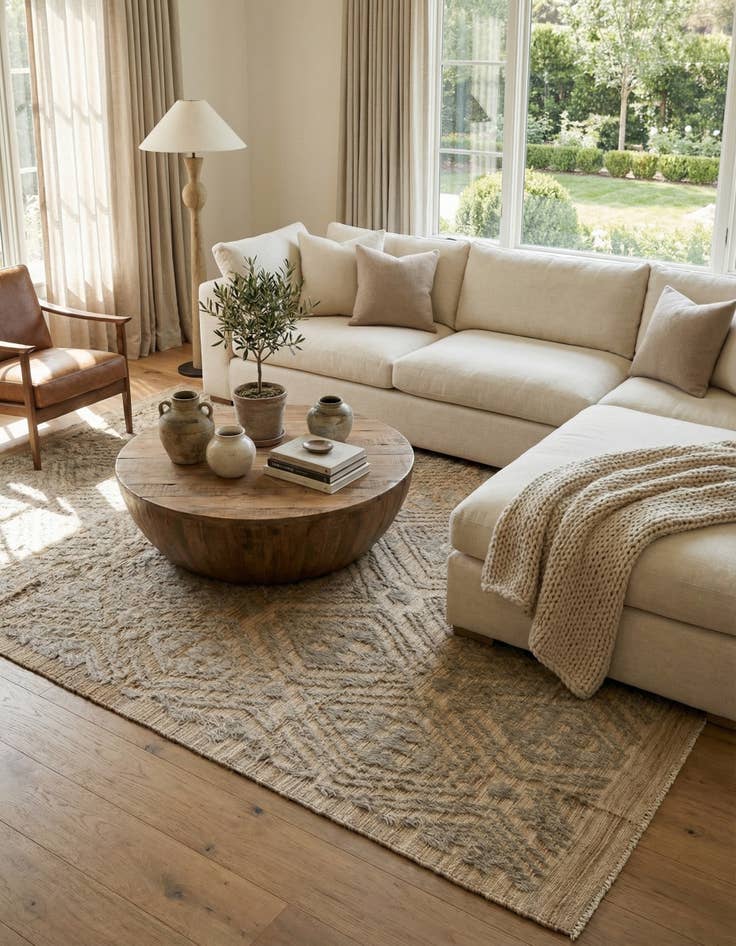 Detail image of 8' 10 x 12' 1  Hand Knotted Darya Wool Rug