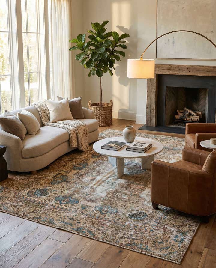 8' 1 x 11' 2 Hand Knotted Ultra Vintage Persian Wool Rug