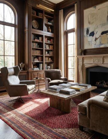 9' 8 x 13' Hand Knotted Sarough Persian Wool Rug