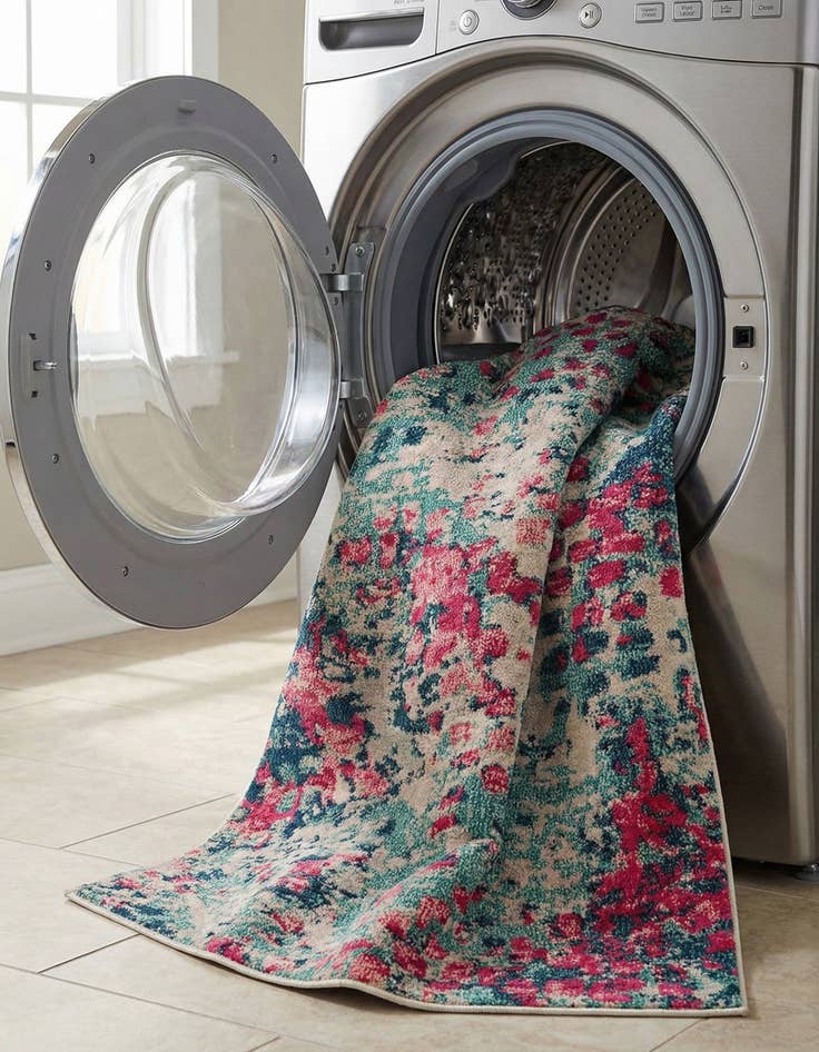 Detail image of 3' 3 x 5' 3  Washable Barcelona Rug