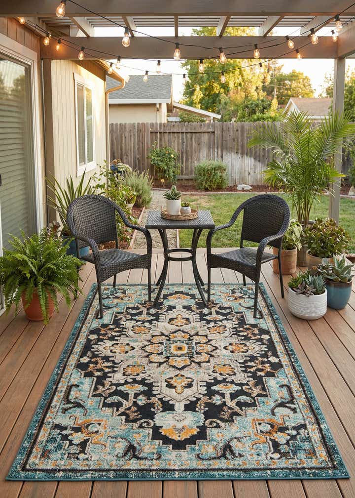 5' x 7' Easy-Clean Casablanca Indoor / Outdoor Rug