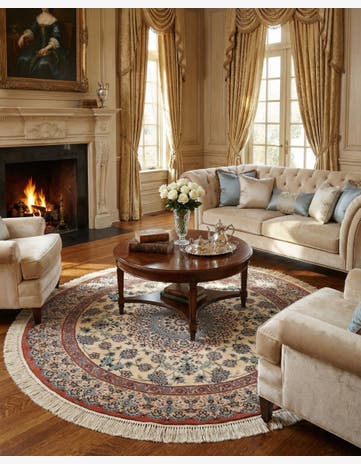 5' 3 x 5' 3 Nain Round Rug