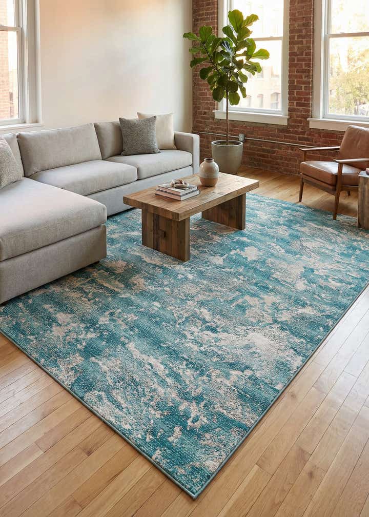 9' x 12' Easy-Clean Modern Indoor / Outdoor Rug
