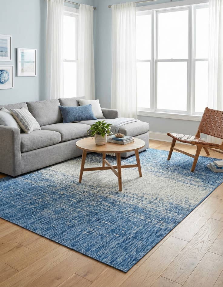 Detail image of  6' x 9'  Washable Modern Indoor / Outdoor Rug