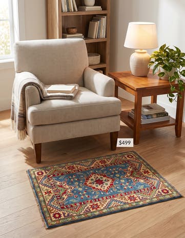 2' 8 x 4' 2 Hand Knotted Kazak Rug