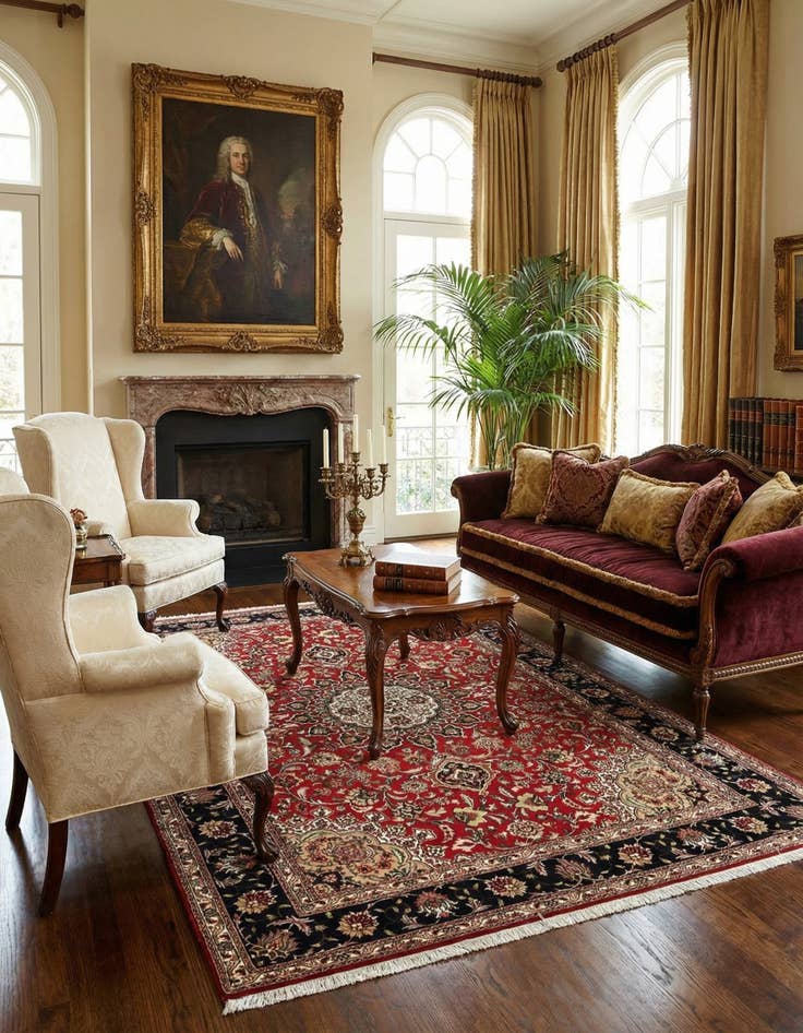 Detail image of 4' 11 x 7' 2 Tabriz Rug