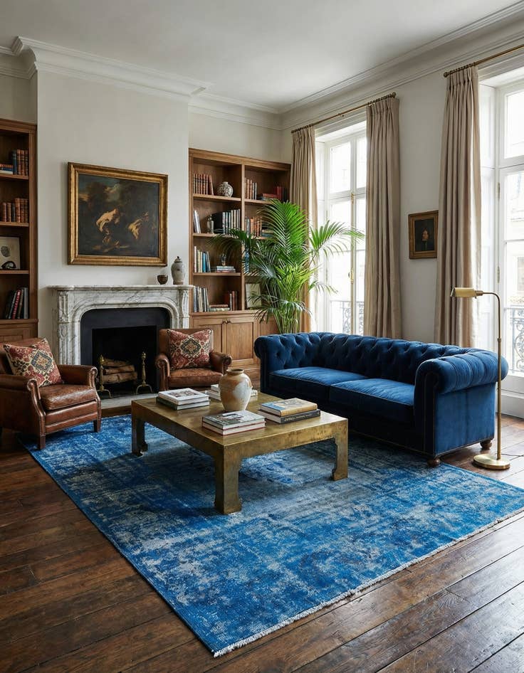 Detail image of 7' x 9' 6 Vintage Royal Wool Rug