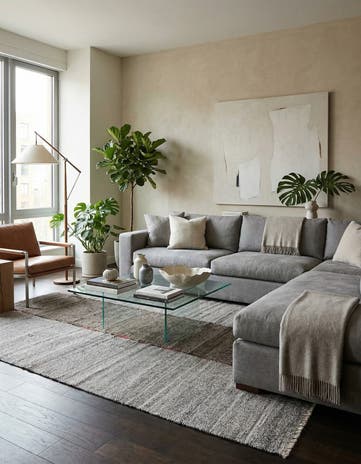 9' 4 x 12' Hand Woven Kilim Modern Wool Rug