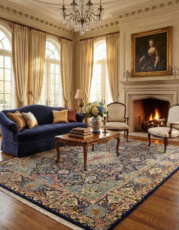 9' 6 x 12' 8 Tabriz Wool Rug