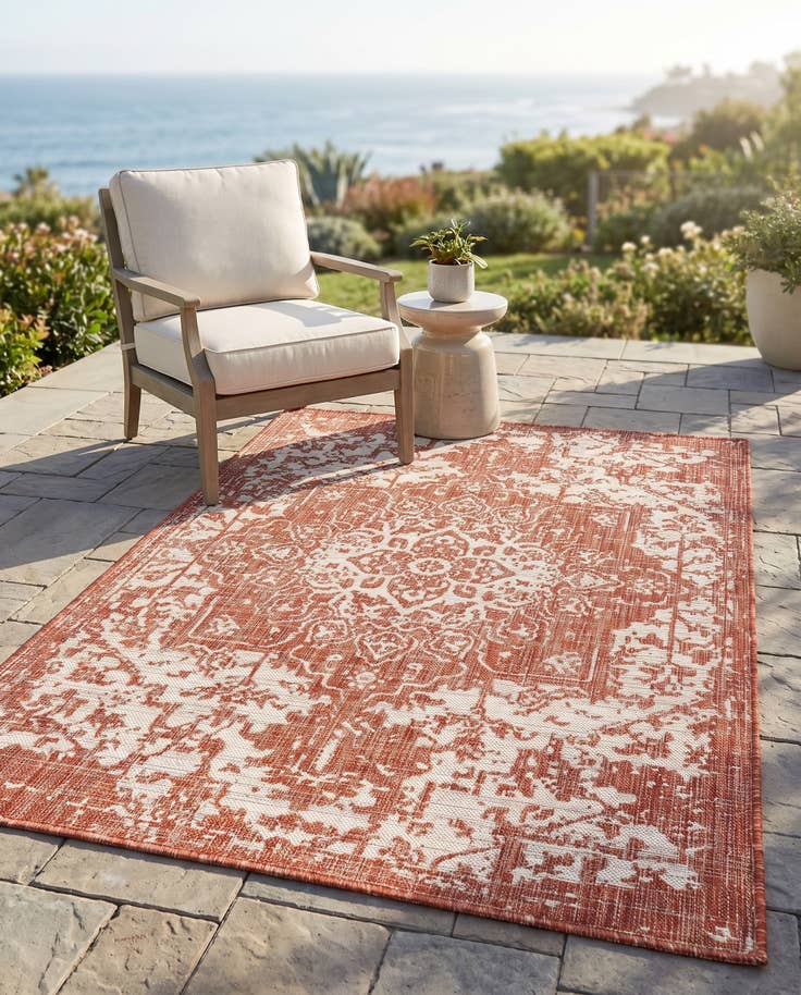 Detail image of 4' x 6' Easy-Clean Jill Zarin Dubai Indoor / Outdoor Rug