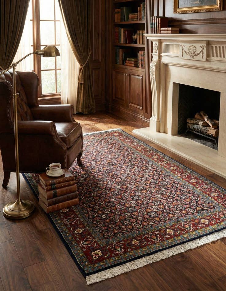 Detail image of  4' 6 x 7' 1 Ghiassabad Rug