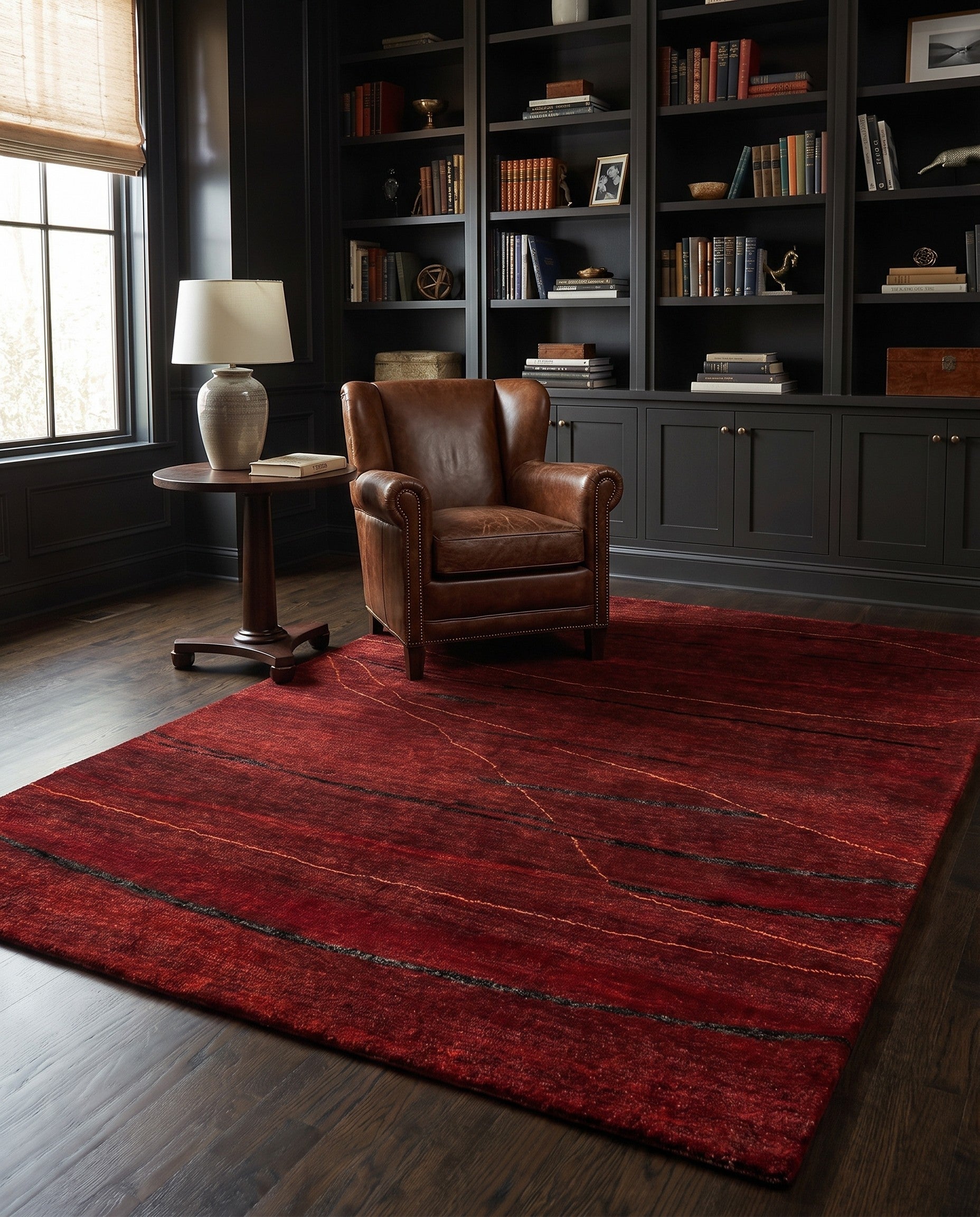 4' 10 x 6' 7 Hand Knotted Gabbeh Wool Rug