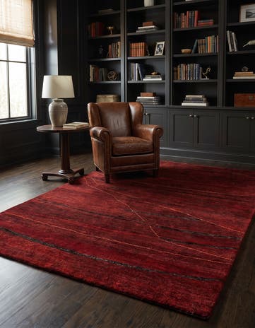4' 10 x 6' 7 Hand Knotted Gabbeh Wool Rug