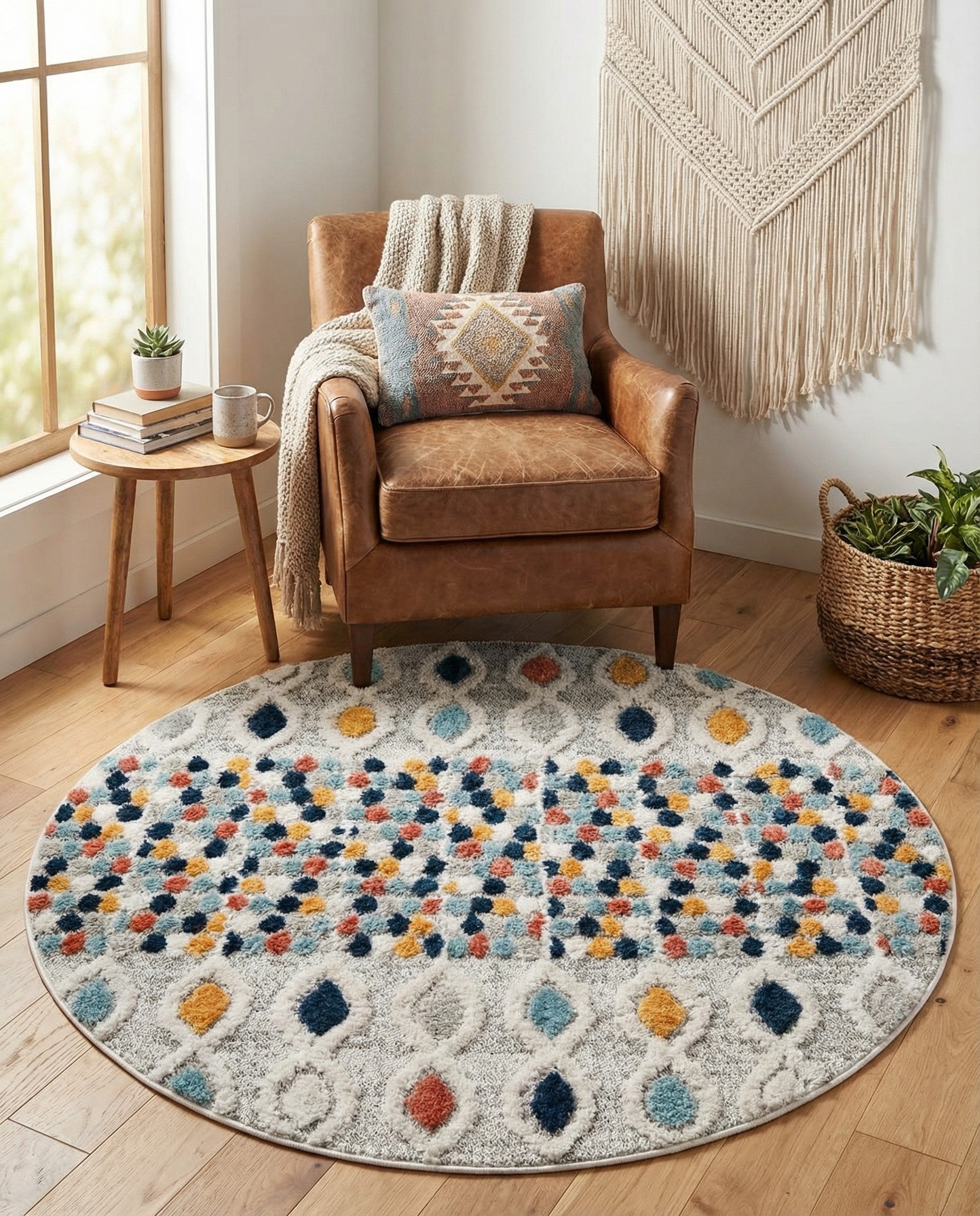  4' x 4' Cherokee Round Rug