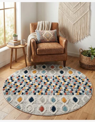 4' x 4' Cherokee Round Rug