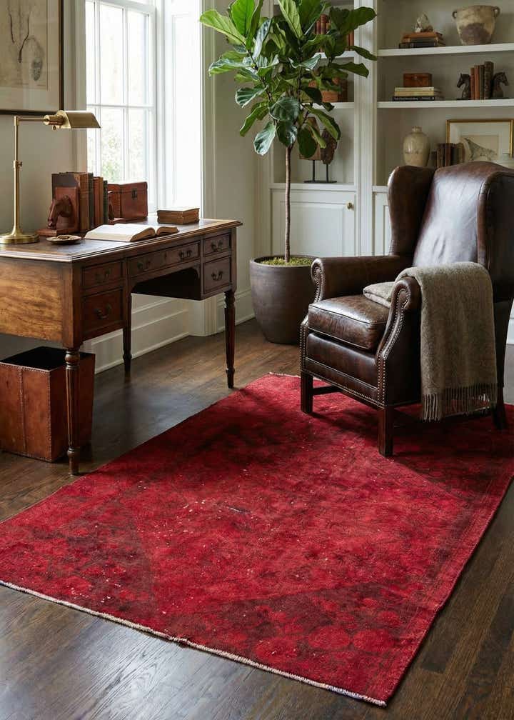 3' 8 x 5' 10 Hand Knotted Ultra Vintage Persian Wool Rug