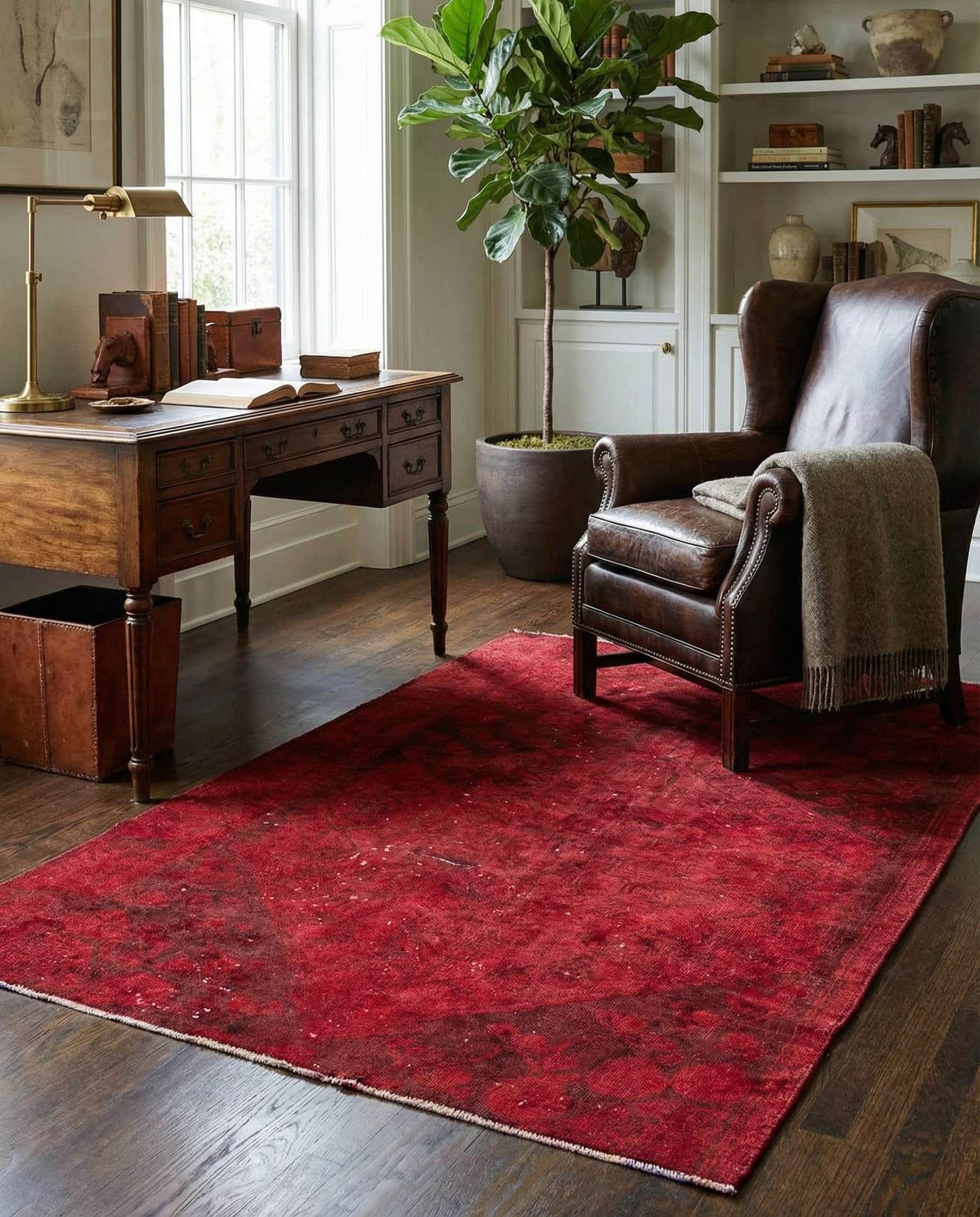 3' 8 x 5' 10 Hand Knotted Ultra Vintage Persian Wool Rug