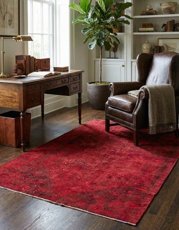 3' 8 x 5' 10 Hand Knotted Ultra Vintage Persian Wool Rug