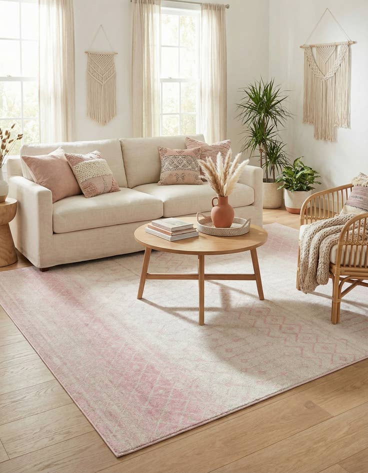 Detail image of 10' 8 x 14' Moroccan Trellis Rug