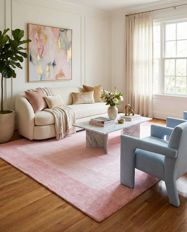 Detail image of 5' 7 x 7' 10 Hand Knotted Darya Wool Rug