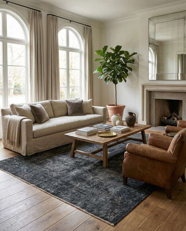 6' 4 x 8' 7 Hand Knotted Ultra Vintage Persian Wool Rug