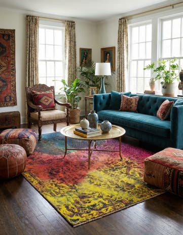4' 8 x 6' 5 Vintage Royal Wool Rug
