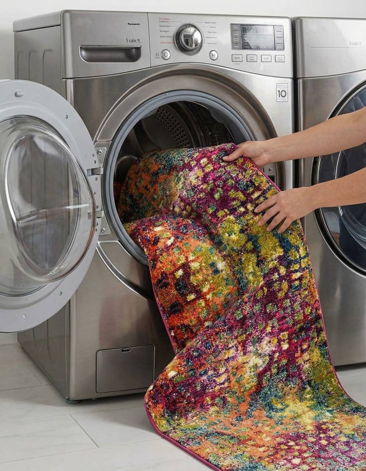 Detail image of 2' 7 x 19' 8  Washable Barcelona Runner Rug