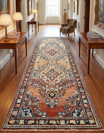 3' 7 x 13' Hamedan Runner Rug
