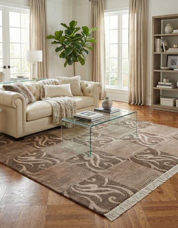 5' 1 x 6' 7 Hand Knotted Darya Wool Rug