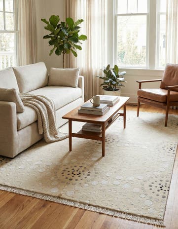 4' 7 x 6' 9 Hand Knotted Darya Wool Rug