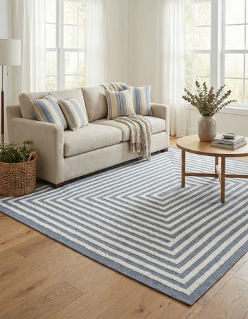 Navy Blue Sabrina Soto Casa Toluca Rug