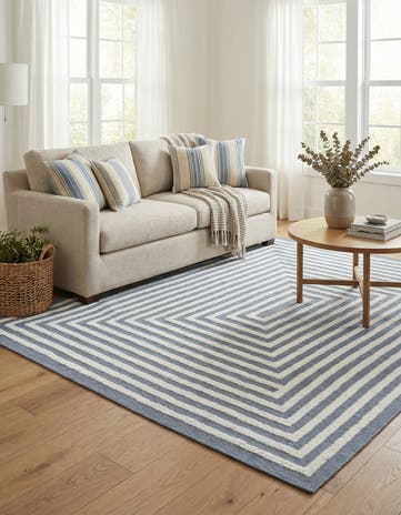 Navy Blue Sabrina Soto Casa Toluca Rug