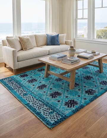 5' 6 x 8' Hand Knotted Darya Wool Rug