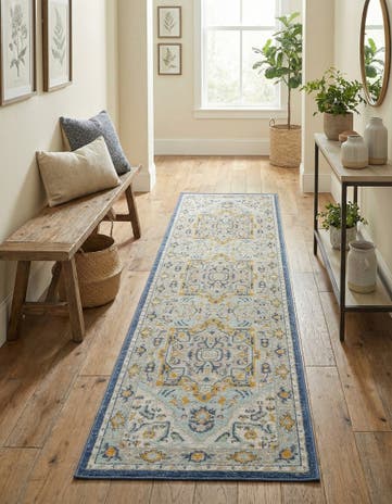 Sky blue Whitney Runner Rug