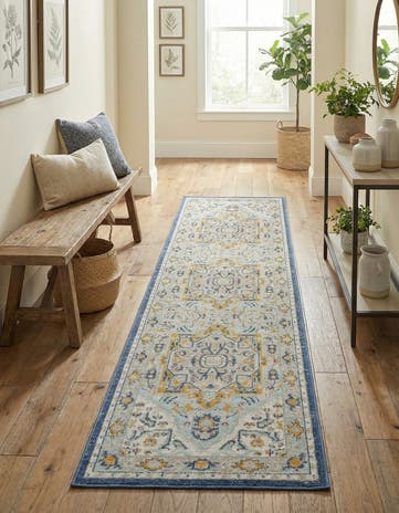 Sky blue Whitney Runner Rug