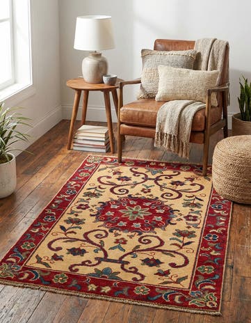 2' 9 x 4' Hand Knotted Kazak Rug