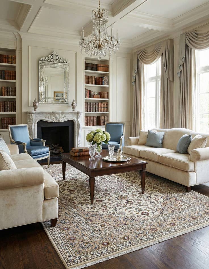 Detail image of 8' 6 x 11' 6 Tabriz Wool Rug