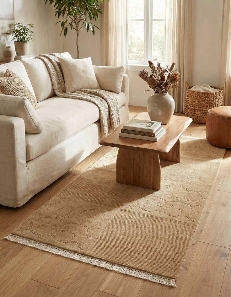 Detail image of 3' 3 x 6' 9  Hand Knotted Darya Wool Runner Rug