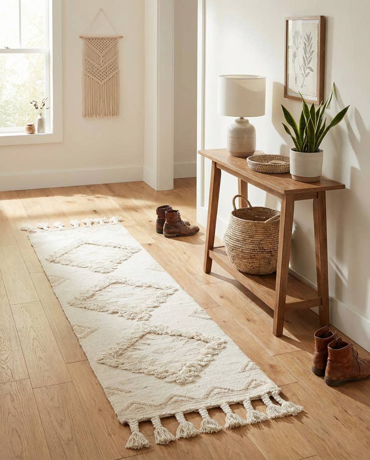 Detail image of 2' 2 x 8' 2 Hand Woven Arizona Wool Runner Rug