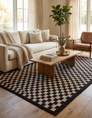 6' 6 x 9' 6 Hand Woven Kilim Modern Wool Rug