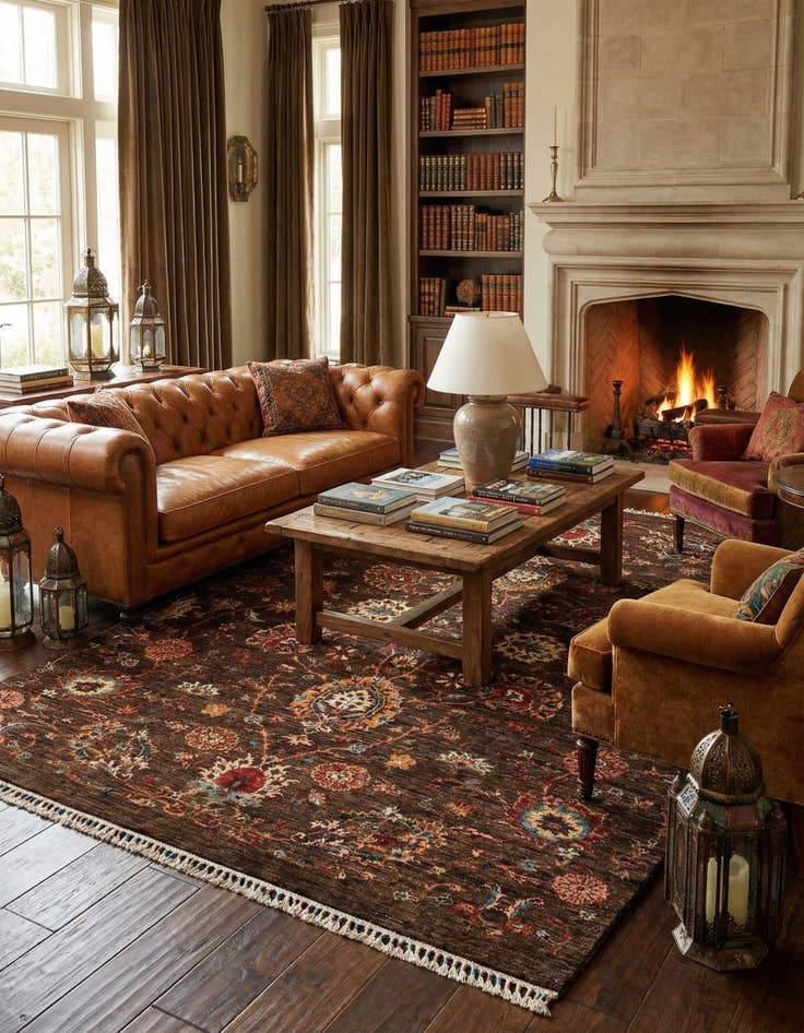 Detail image of 5' 7 x 7' 8 Samarkand Wool Rug