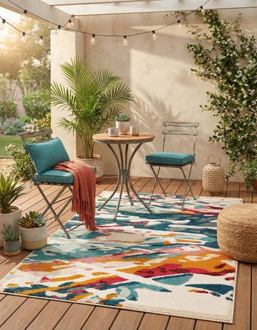 Easy-Clean Casablanca Indoor / Outdoor Rug